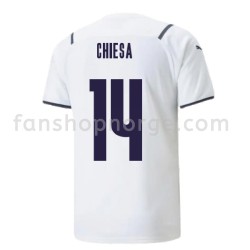 Billige Fotballdrakter Italia Federico Chiesa 14 Bortedrakt 2021-2022 Kortermet