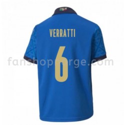 Billige Fotballdrakter Italia Verratti 6 Hjemmedrakt Euro 2020 Kortermet