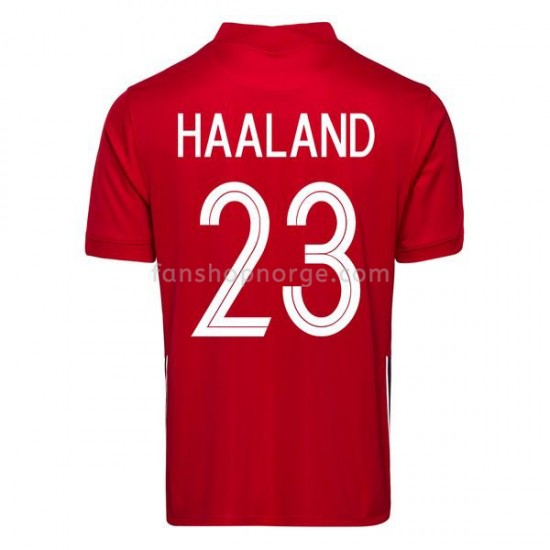 Billige Fotballdrakter Norge Erling Haaland 23 Hjemmedrakt 2020-2021 Kortermet