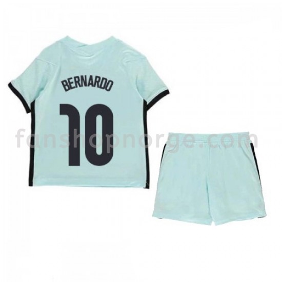 Billige Fotballdrakter Portugal Bernardo Silva 10 Barn Bortedrakt Euro 2020 Kortermet