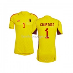 Billige Fotballdrakter Belgia Courtois 1 Keeper Herre Bortedrakt World Cup 2022 Kortermet