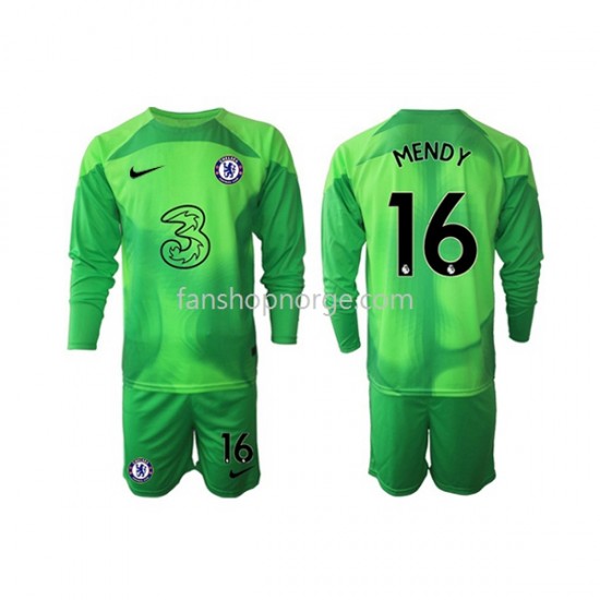 Billige Fotballdrakter Chelsea Edouard Mendy 16 Keeper Barn Tredjedrakt 2022-2023 Langermet