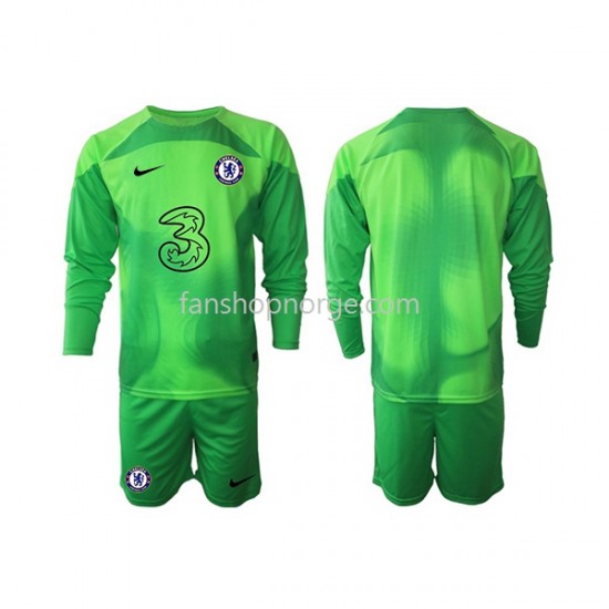 Billige Fotballdrakter Chelsea Keeper Barn Tredjedrakt 2022-2023 Langermet