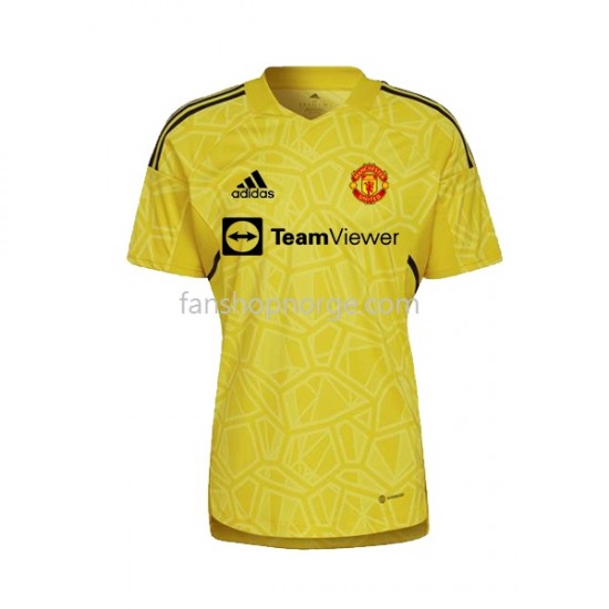Billige Fotballdrakter Manchester United Keeper Herre Bortedrakt 2022-2023 Kortermet