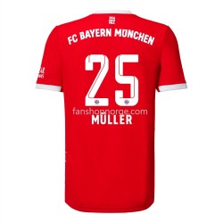 Billige Fotballdrakter Bayern München Muller 25 Hjemmedrakt 2022-2023 Kortermet