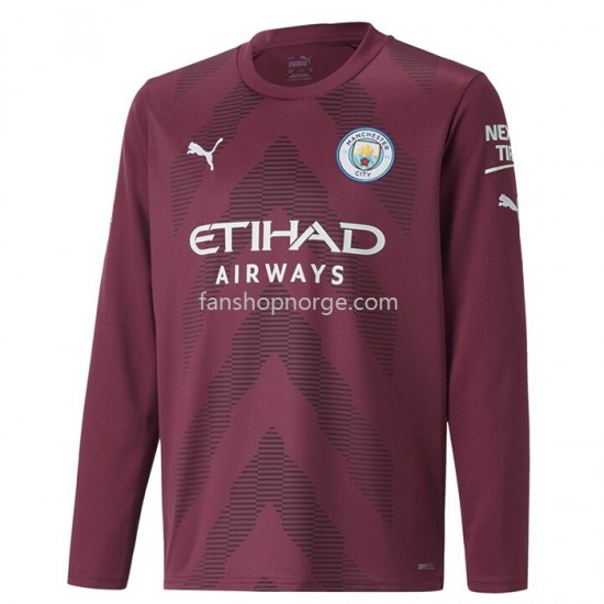 Billige Fotballdrakter Manchester City Keeper Hjemmedrakt 2022-2023 Langermet