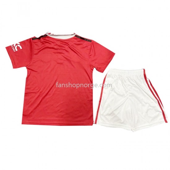 Billige Fotballdrakter Manchester United Barn Hjemmedrakt 2022-2023 Kortermet