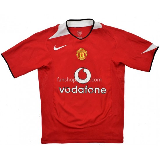 Billige Fotballdrakter Manchester United Hjemmedrakt 2004-2006 Kortermet