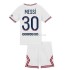 Billige Fotballdrakter Paris Saint-Germain Lionel Messi 30 Barn Fjerdedrakt 2021-2022 Kortermet