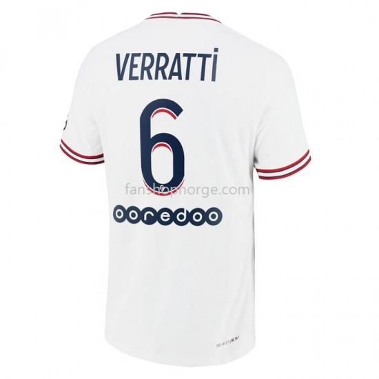 Billige Fotballdrakter Paris Saint-Germain Marco Verratti 6 Fjerdedrakt 2021-2022 Kortermet