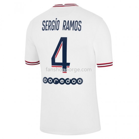 Billige Fotballdrakter Paris Saint-Germain Sergio Ramos 4 Fjerdedrakt 2021-2022 Kortermet