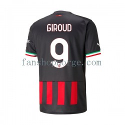 Billige Fotballdrakter AC Milan Olivier Giroud 9 Herre Hjemmedrakt 2022-2023 Kortermet
