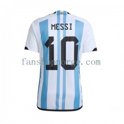 Billige Fotballdrakter Argentina Lionel Messi 10 Herre Hjemmedrakt World Cup 2022 Kortermet