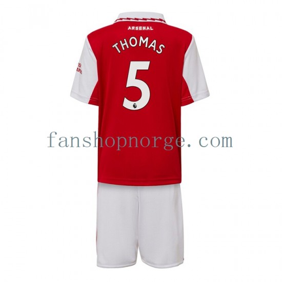 Billige Fotballdrakter Arsenal Thomas Partey 5 Barn Hjemmedrakt 2022-2023 Kortermet