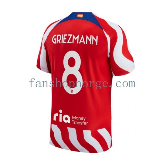 Billige Fotballdrakter Atlético Madrid Antoine Griezmann 8 Herre Hjemmedrakt 2022-2023 Kortermet