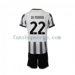Billige Fotballdrakter Juventus Di Maria 22 Barn Hjemmedrakt 2022-2023 Kortermet
