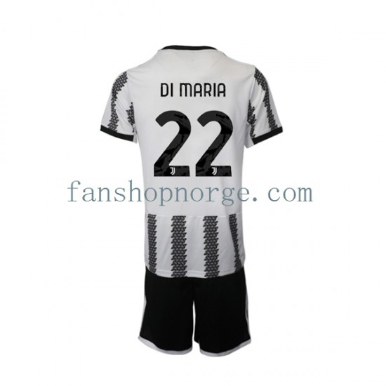 Billige Fotballdrakter Juventus Di Maria 22 Barn Hjemmedrakt 2022-2023 Kortermet