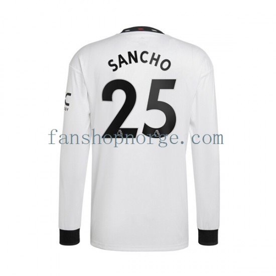 Billige Fotballdrakter Manchester United Jadon Sancho 25 Herre Bortedrakt 2022-2023 Langermet