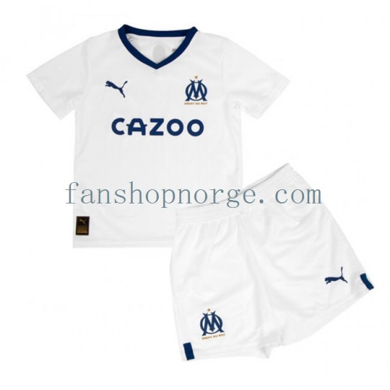 Billige Fotballdrakter Olympique Marseille Barn Hjemmedrakt 2022-2023 Kortermet