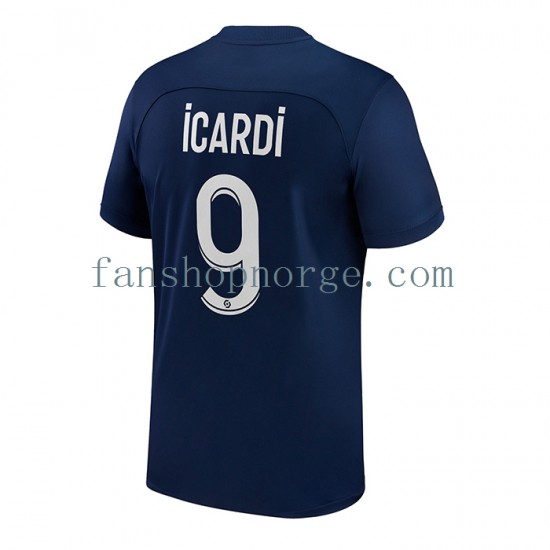 Billige Fotballdrakter Paris Saint-Germain Icardi 9 Herre Hjemmedrakt 2022-2023 Kortermet