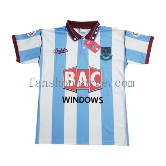 Billige Fotballdrakter West Ham United Retro Herre Bortedrakt 1991-1992 Kortermet