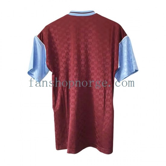 Billige Fotballdrakter West Ham United Retro Herre Hjemmedrakt 1989-1990 Kortermet
