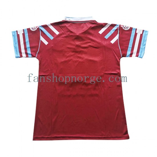 Billige Fotballdrakter West Ham United Retro Herre Hjemmedrakt 1991-1992 Kortermet