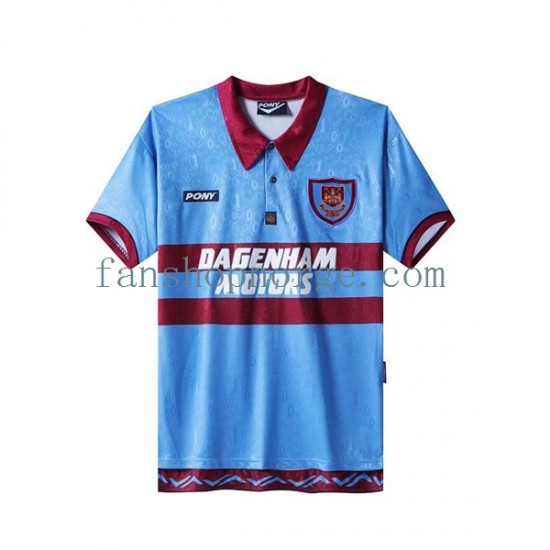 Billige Fotballdrakter West Ham United Retro Herre Hjemmedrakt 1995-1996 Kortermet