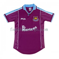 Billige Fotballdrakter West Ham United Retro Herre Hjemmedrakt 1999-2001 Kortermet
