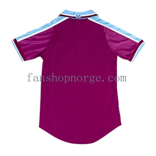 Billige Fotballdrakter West Ham United Retro Herre Hjemmedrakt 1999-2001 Kortermet