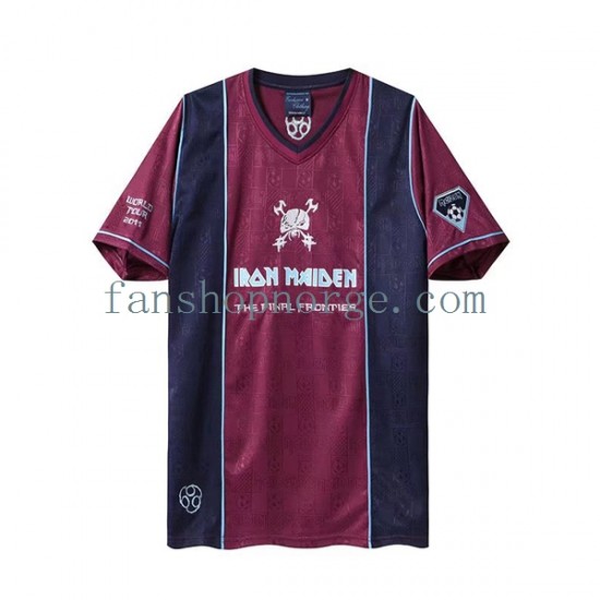 Billige Fotballdrakter West Ham United Iron Maiden Retro Herre Bortedrakt 2011 Kortermet