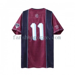 Billige Fotballdrakter West Ham United Iron Maiden Retro Herre Bortedrakt 2011 Kortermet