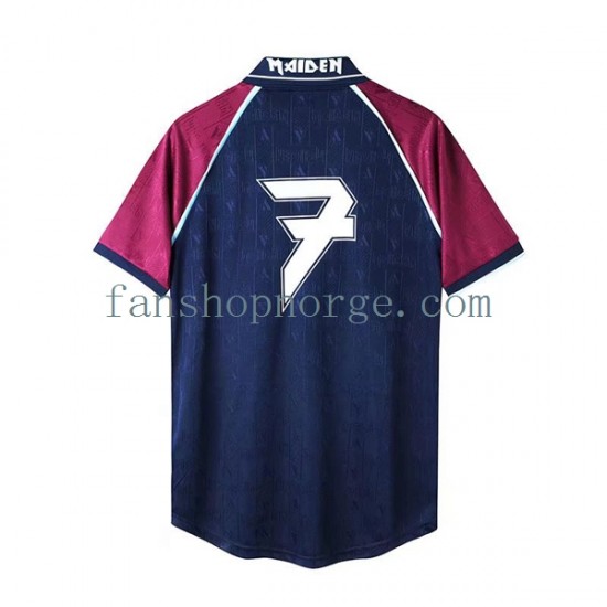 Billige Fotballdrakter West Ham United Iron Maiden Retro Herre Hjemmedrakt 1999 Kortermet