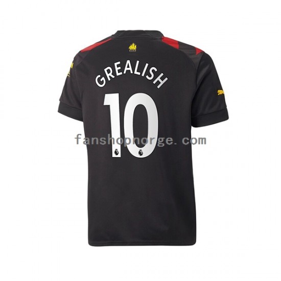Billige Fotballdrakter Manchester City Grealish 10 Herre Bortedrakt 2022-2023 Kortermet