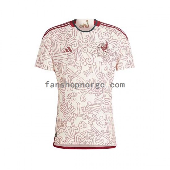 Billige Fotballdrakter Mexico Herre Bortedrakt World Cup 2022 Kortermet