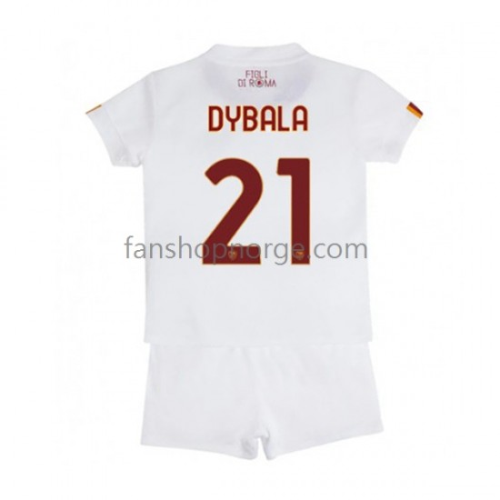 Billige Fotballdrakter Roma Paulo Dybala 21 Barn Bortedrakt 2022-2023 Kortermet