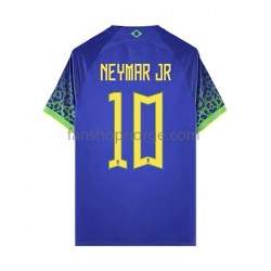 Billige Fotballdrakter Brasil Neymar JR 10 Herre Bortedrakt World Cup 2022 Kortermet