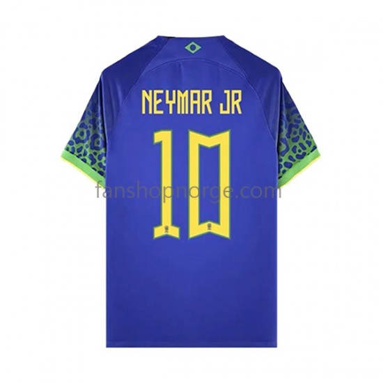 Billige Fotballdrakter Brasil Neymar JR 10 Herre Bortedrakt World Cup 2022 Kortermet