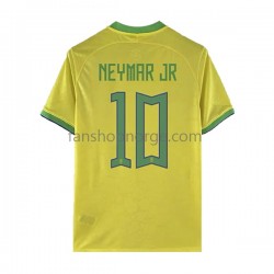Billige Fotballdrakter Brasil Neymar JR 10 Herre Hjemmedrakt World Cup 2022 Kortermet