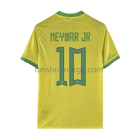 Billige Fotballdrakter Brasil Neymar JR 10 Herre Hjemmedrakt World Cup 2022 Kortermet