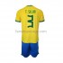 Billige Fotballdrakter Brasil Thiago Silva 3 Barn Hjemmedrakt World Cup 2022 Kortermet