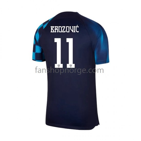 Billige Fotballdrakter Kroatia Brozovic 11 Herre Bortedrakt World Cup 2022 Kortermet