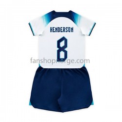 Billige Fotballdrakter England Henderson 8 Barn Hjemmedrakt World Cup 2022 Kortermet