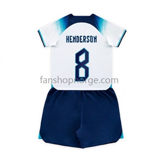 Billige Fotballdrakter England Henderson 8 Barn Hjemmedrakt World Cup 2022 Kortermet