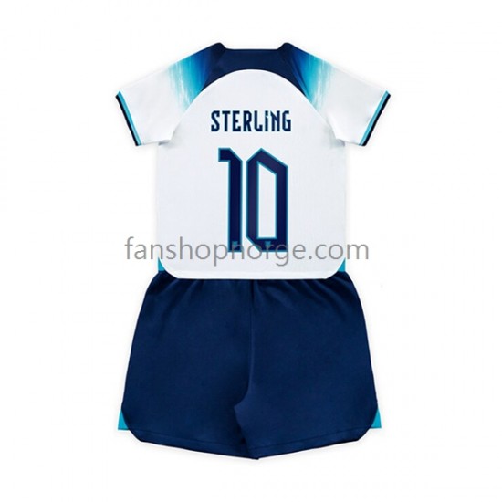 Billige Fotballdrakter England Sterling 10 Barn Hjemmedrakt World Cup 2022 Kortermet