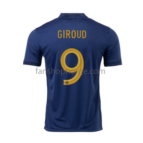 Billige Fotballdrakter Frankrike Olivier Giroud 9 Herre Hjemmedrakt World Cup 2022 Kortermet