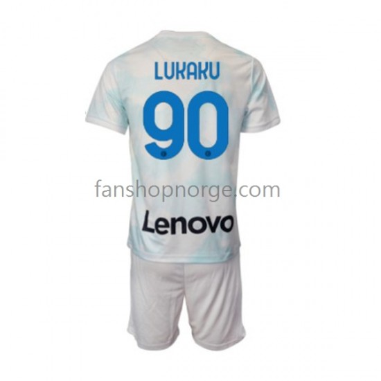 Billige Fotballdrakter Inter Milan Romelu Lukaku 90 Barn Bortedrakt 2022-2023 Kortermet