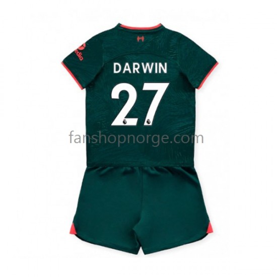 Billige Fotballdrakter Liverpool Darwin Nunez 27 Barn Tredjedrakt 2022-2023 Kortermet