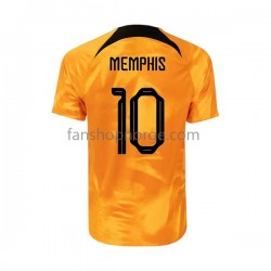 Billige Fotballdrakter Nederland Memphis 10 Herre Hjemmedrakt World Cup 2022 Kortermet