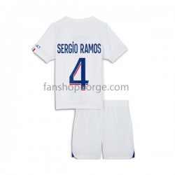 Billige Fotballdrakter Paris Saint-Germain Sergio Ramos 4 Barn Tredjedrakt 2022-2023 Kortermet